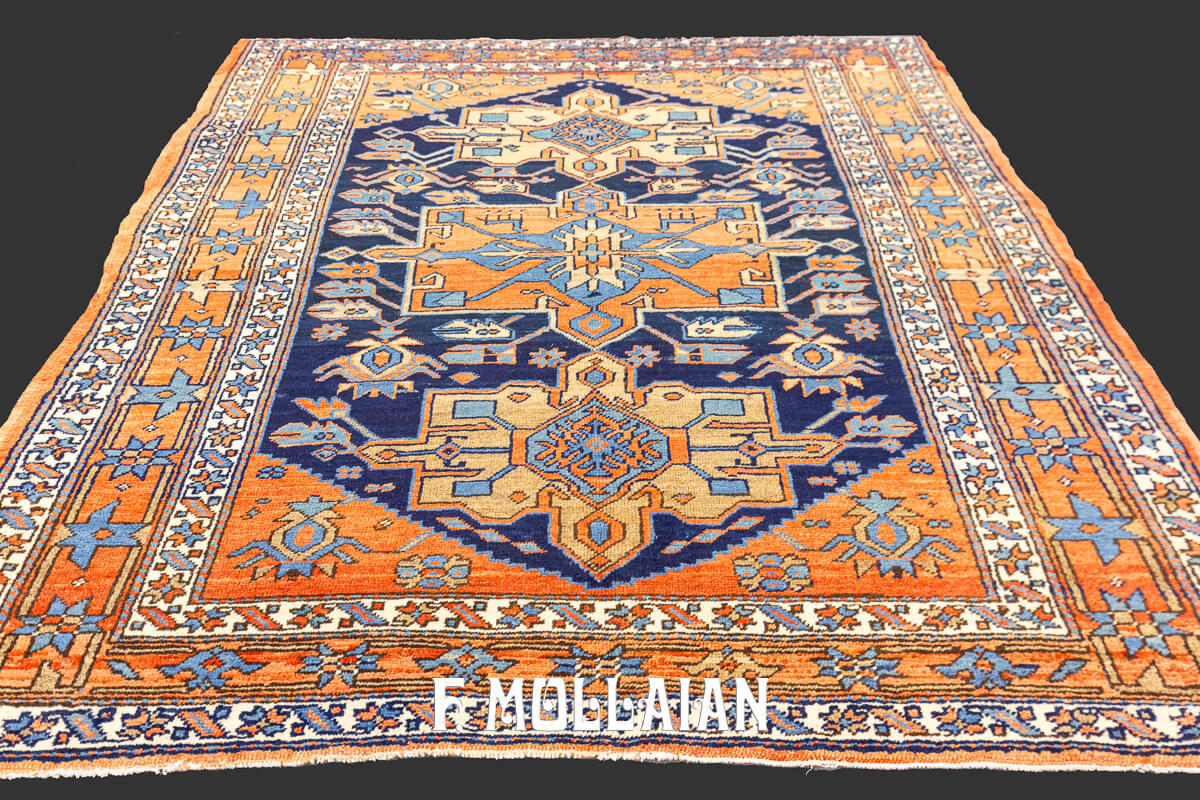 Heriz Rug Dark Blue Field Garaje n°:257549 n°:257549